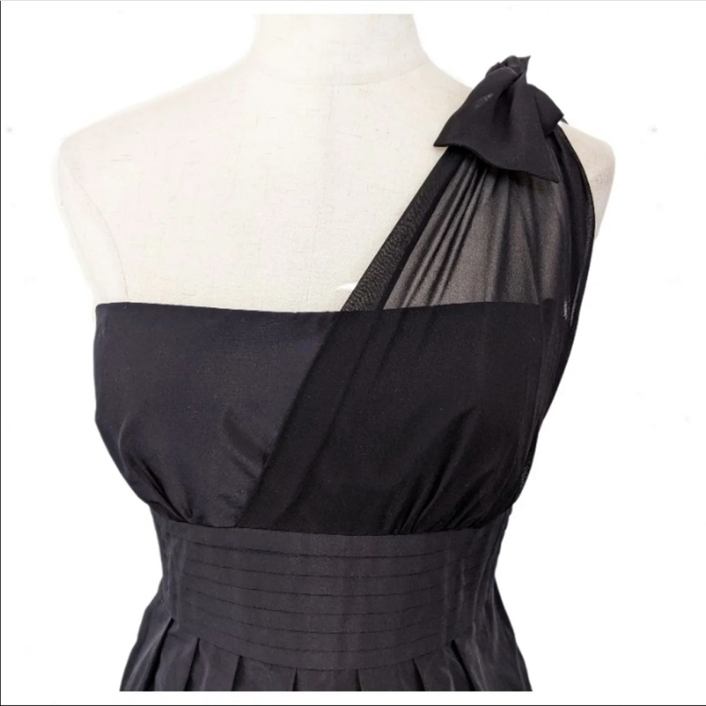 NWT BCBGMAXAZRIA Liv One Shoulder Cocktail LBD 0 - Picture 9 of 12